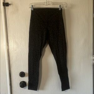 Lululemon Athletica Black Patterned Leggings